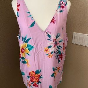 Old Navy lavender floral womens tank top